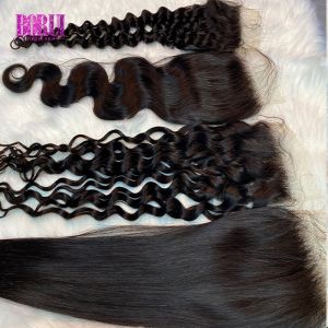 Deep Wave 13x4 HD Lace Frontal Wig 100% Brazilian Human Hair Closure