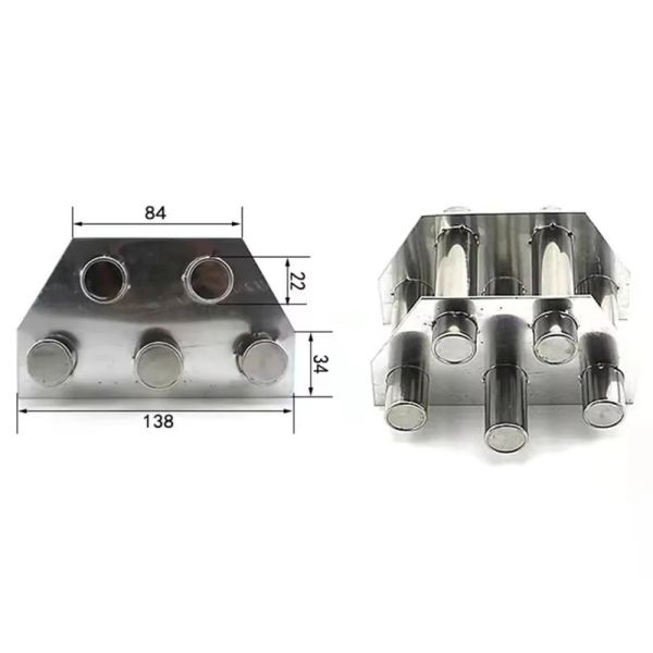 Custom Permanent Strong Magnet Grid 12000 Gauss Neodymium Bar Rod Separator Stainless Filter High Magnetic Hopper Grate Magnet for lithium battery