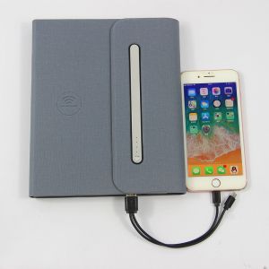 Foldable Portable Wireless Charging Notebook Diary With Powerbank
