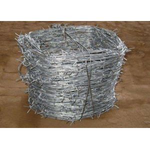 Hot Dipped Galvanized 20kgs Per Roll Pvc Coated Barbed Wires