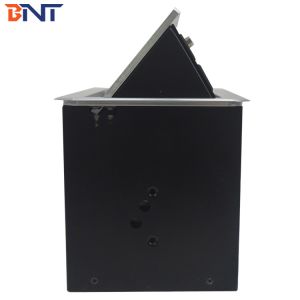 Silver Color Pop Up Desktop Socket For High Tier Office / Multimedia Training