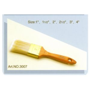 Quality Polyester handle pure natural bristle Chinese bristle synthetic mix paint brush No.3007 for sale