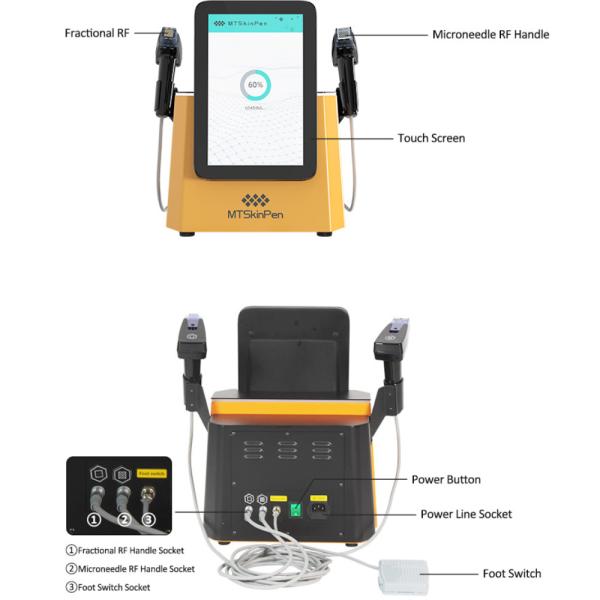 2 PCS Nano-L RF Heads Microneedle RF Device for Effective Face Lifting and Wrinkle Reduction Beauty Treatment