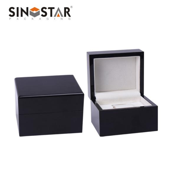 Buy Individual Compartments Wooden Watch Collection Box with Classic Appearance at wholesale prices