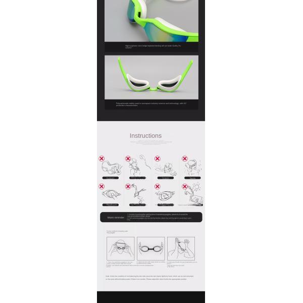 Professional Grade Adult Swimming Goggles for Competitive Swimmers