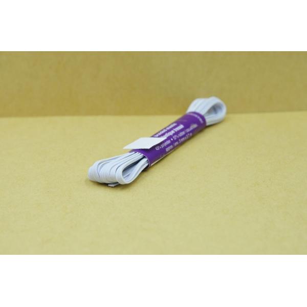 1" Braided Elastic Band Paper Wrap 3mm White Home Decoration Sewing DIY OEM