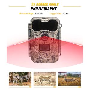 IP67 Camouflage No Glow Infrared Fast Trigger Deer Hunting Trail Camera