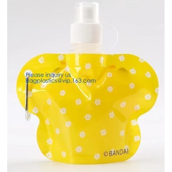 Buy Foldable Water Bottle Bag 480ML Environmental Protection Collapsible Portable Water Bag Sports water bottle 480ml bageas at wholesale prices