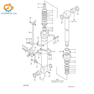 4643511 4643512 Boom Hydraulic Cylinder for ZX650-3 ZX670-3 ZX650-5 ZX670-6