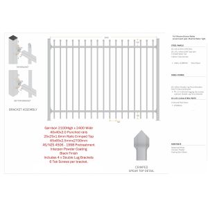 Quality Garrison Security Tubular Fence for sale