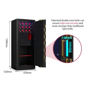 H1580mm Jewelry Safe Box For Sale With 7 Open Ways Smart Luxury Watch Winder