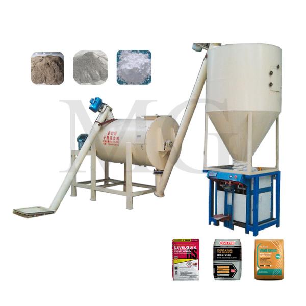 Buy Easy Operation Dry Mix Powder Mortar Mixer Machine Wall Putty Sand Cement Mixing Equipment Ceramic Tile Adhesive Production Line at wholesale prices