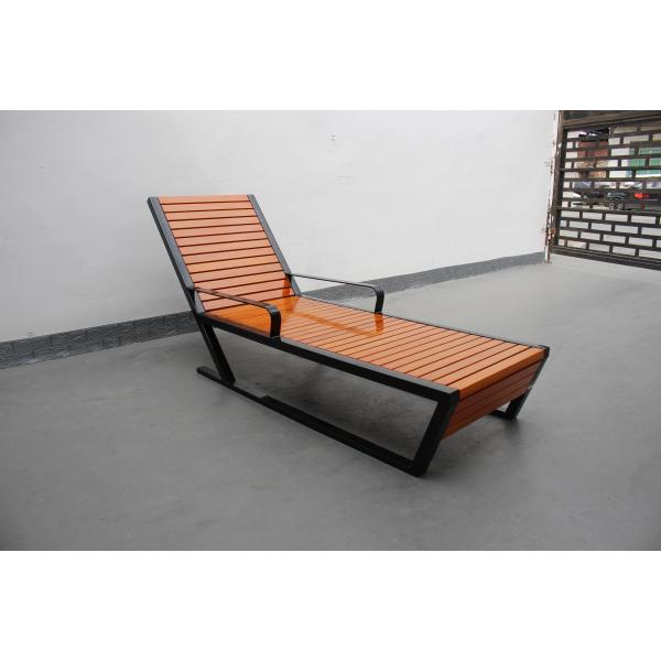 Buy Custom Wooden Beach Lounge Chairs , Outdoor Swimming Pool Chair at wholesale prices