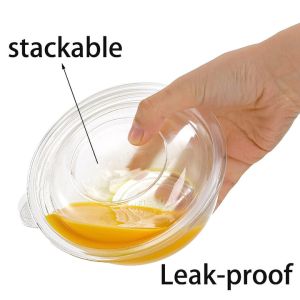 24Oz Disposal Bowl With Lids For Food Customized Plastic Disposable Bowl With