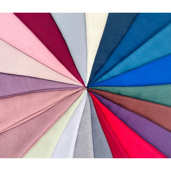 Wholesale High Quality Capital Borong Tudung Bawal Premium Cotton Voile Popular Soild Color Women Musulman Islamic Plain Hijab