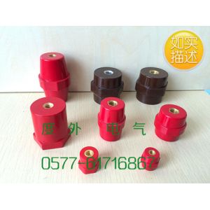 JYZseries bus bar support insulator brass insert DMC L.V electric insulator