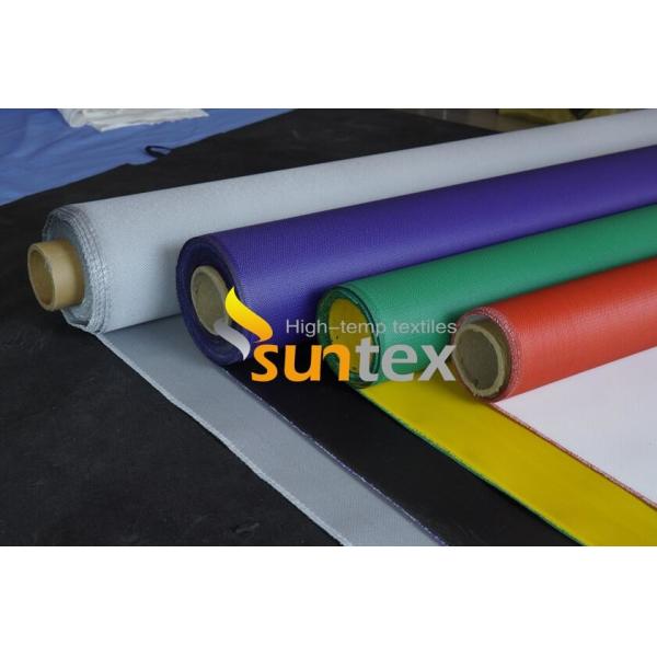 Buy M0 Fire Resistance PU Coated Fiberglass Fabric with 1800°C Temperature Resistance and 460 g/sqm Weight at wholesale prices