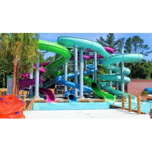 Huge Outdoor Aqua Park Glass Fiber Children Play Amusement Rides Playground