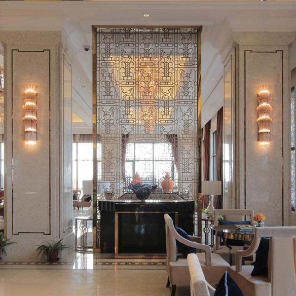 Hairline Rose Gold Stainless Steel Room Dividers For Office/Room/Interior Decoration