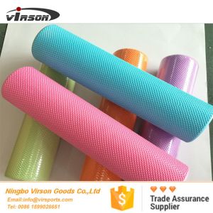90cm high density eva foam roller with dot design rounded edges