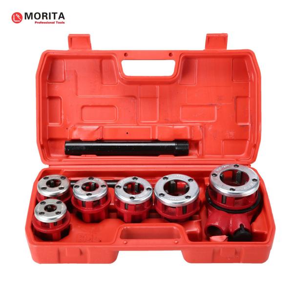 Buy Ratchet pipe threading tools kit 1/4"-1-1/4" malleable cast iron for threading gas pipe or galvanized iron pipes at wholesale prices