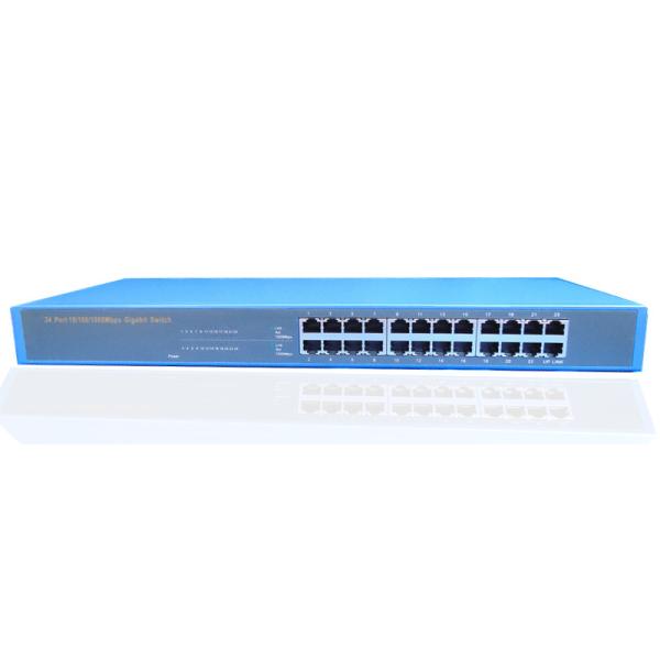 24 ports gigabit metal box Ethernet/network switch 1000m for IP camera network