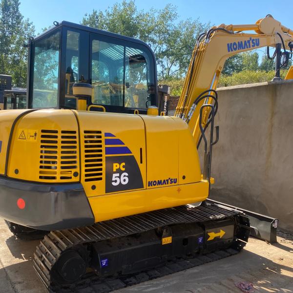 Buy 2024 Model Used Komatsu PC56 Excavator with 5300kg Working Weight and 0.055 - 0.22m³ Bucket Capacity at wholesale prices