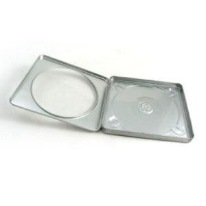 Silver CD Tin with window