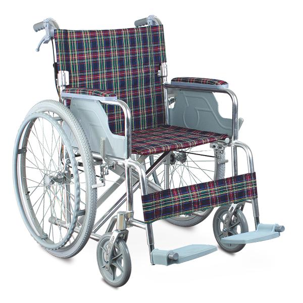 Buy Super Lightweight Aluminum Manual Wheelchair With Pneumatic Rear Wheel Armrest at wholesale prices