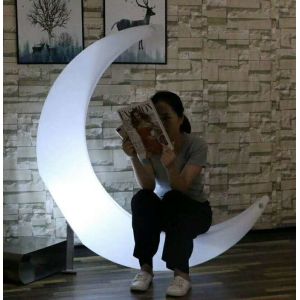 IP54 Plastic Swing Glow Led Moon Chair For Wedding