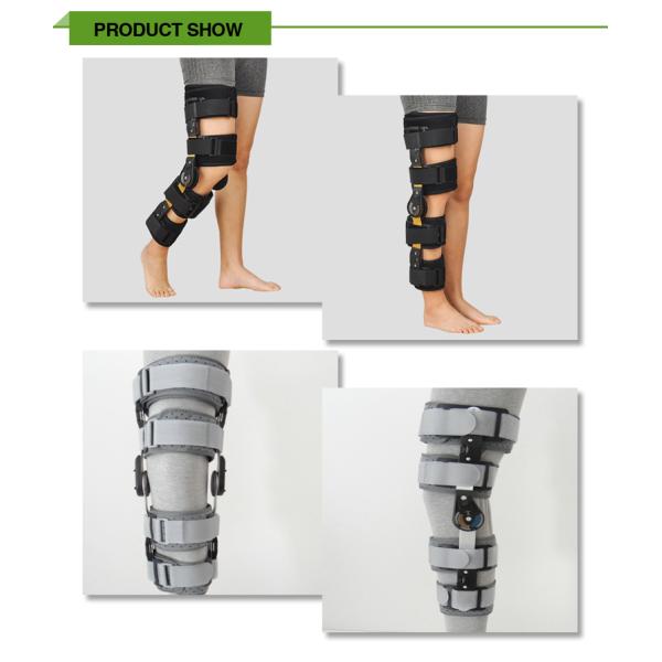 Hot selling good design black adjustable knee orthopedic brace