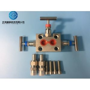 SS304 Pressure Transmitter Manifold 3 Valve Manifold For Pressure Transmitter