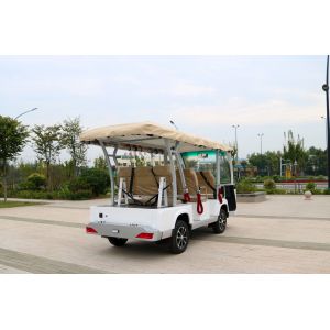 New Energy Lithium Battery Electric White Convertible Sightseeing Car Suitable
