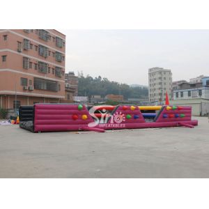 16x6m Crazy Tangled Up Adults Inflatable Obstacle Course For Outdoor Sports