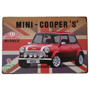 Metal wall art Metal sign ,2024 metal Car sign ,vintage style poster sign for