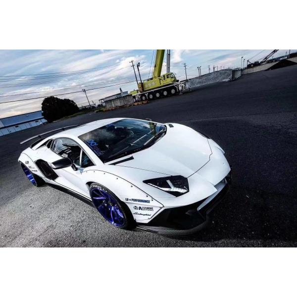 For Lamborghini Aventador LP700 Carbon Fiber Body Kit LP700 Upgraded LB-style Side Skirt Spoiler Wheel Arch