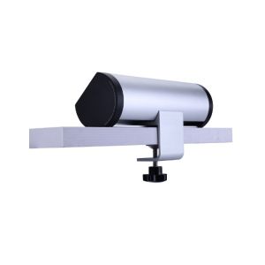 Aluminum Desk Mount Power Strip Two USB Charger Power Overload Protection