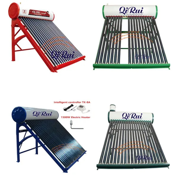 Ce Approved Highest Efficiency Solar Energy Solar Water Heaters with Assistant Tank