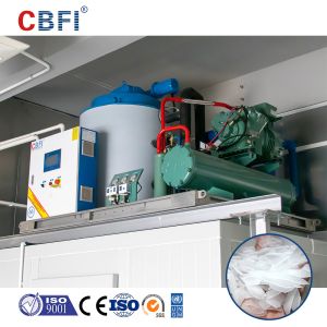 Thick Scale Flake Ice Maker Machine For Fishery Industry Making Ice Machine