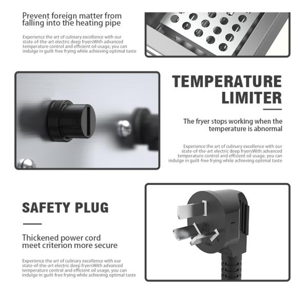 13L Capacity Industrial Deep Fryer For Potato Chips And Chicken Frying