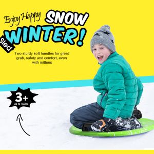 Soft Foam Sled Round Shape 21inch Ski Kid's Scooters Snow Sleds for Kids