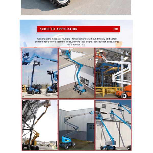 High Quality Hydraulic Lift Table Self Propelled Lifting Platform Telescopic Boom Lift Aerial Work Platform