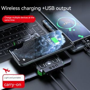 Micro USB Input Interface 10000mAh Power Bank with Compass and Solar Power