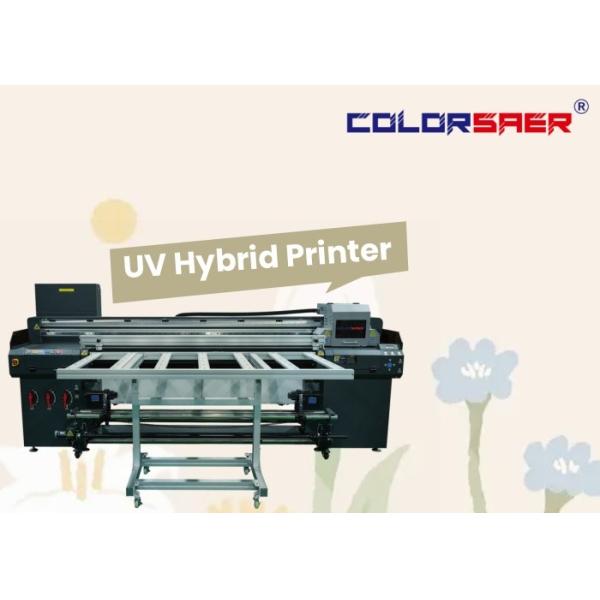 1.8m Large Format Flatbed And Roll To Roll UV Hybrid Printer For Different Materials