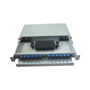 Sliding IP32 48FO Fiber Termination Patch Panel 24port