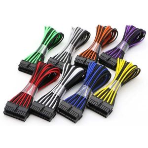 18AWG 300mm Power Supply Sleeved Extension Cables