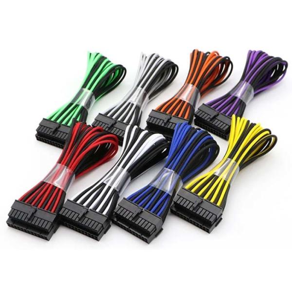 Buy 18AWG 300mm Power Supply Sleeved Extension Cables at wholesale prices