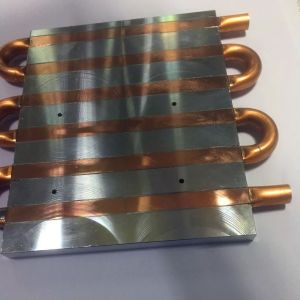 China 6061 Alu Cold Plate Heat Sink Stamped Passivation Surface Treatment on sale
