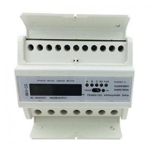 China LCD Display Din Rail KWH Meter , 3 phase power meter kwh Active Energy Measurement on sale