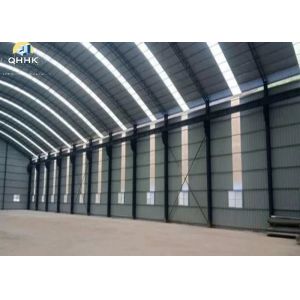 Strong Heavy Duty Steel Structure Single Layer Double Span Double Slope